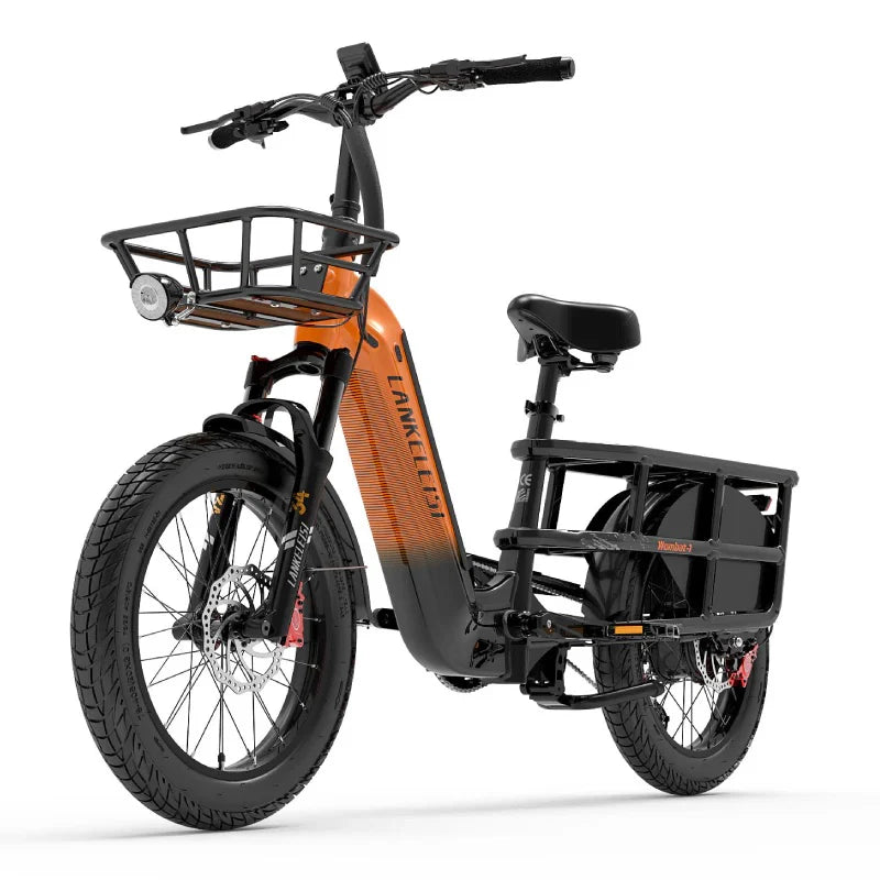 Wombat-1 1000W Fat Tires Cargo E-Bike