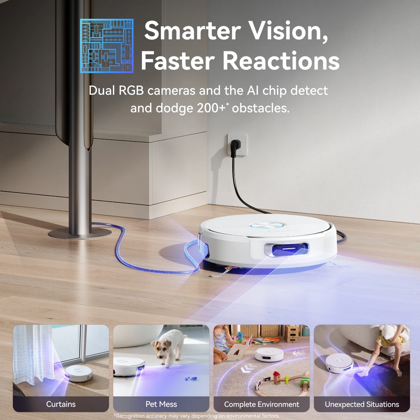 Flow Series Auto Vacuum & Mop – Smart Navigation & Self-Cleaning