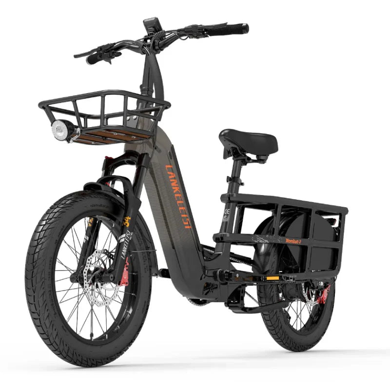 Wombat-1 1000W Fat Tires Cargo E-Bike