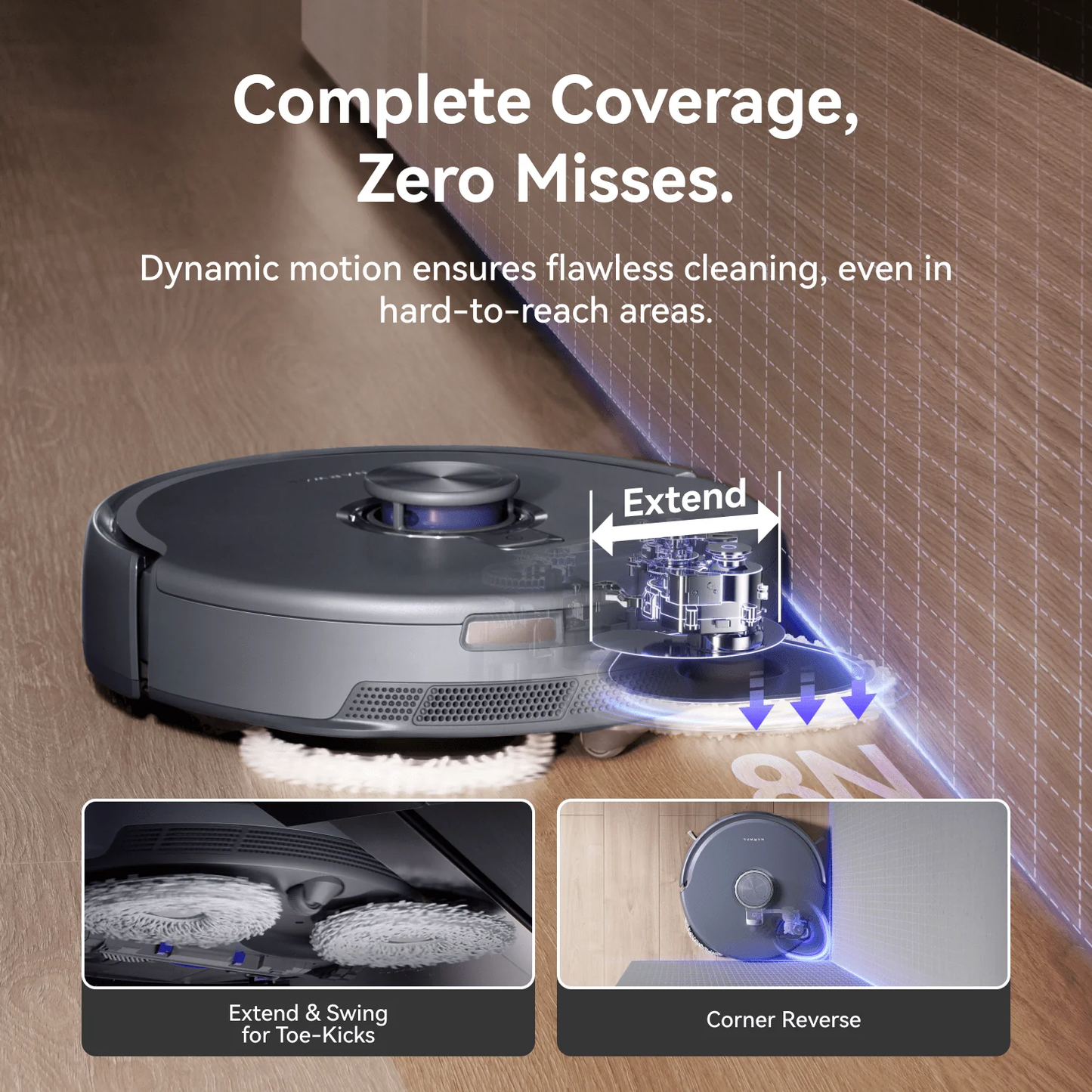Ultra Z10 Robot: Vacuum & Mop Combo with AI Obstacle Avoidance